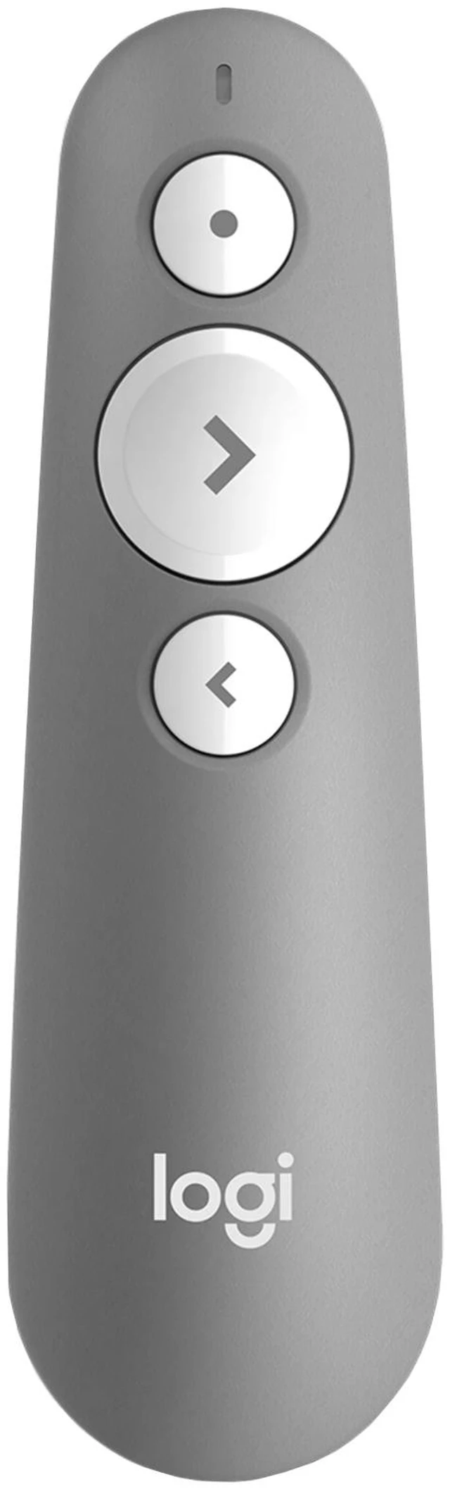 Main image of Logitech R500s Bluetooth Wireless Presenter, Broad Compatibility, 1 Laser, 640 to 660 nm (red), 2.4 GHz wireless, 20 meters , USB, for Windows/macOS /ChromeOS/Linux, grey