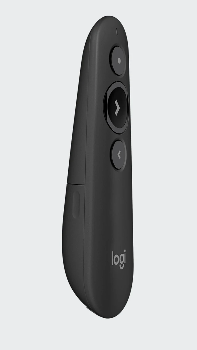 Alt view image 3 of 5 - Logitech R500s Bluetooth Wireless Presenter, Broad Compatibility, 1 Laser, 640 to 660 nm (red), 2.4 GHz wireless, 20 meters , USB, for Windows/macOS /ChromeOS/Linux, black