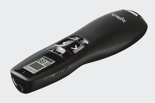 Alt view image 6 of 7 - Logitech R800 Laser Wireless Presenter, With LCD display, keep track of time, 2 Laser, 522 to 542 nm (green), 30 meters, for Windows® 10,11 or higher, USB, 2.4 GHz wireless, black