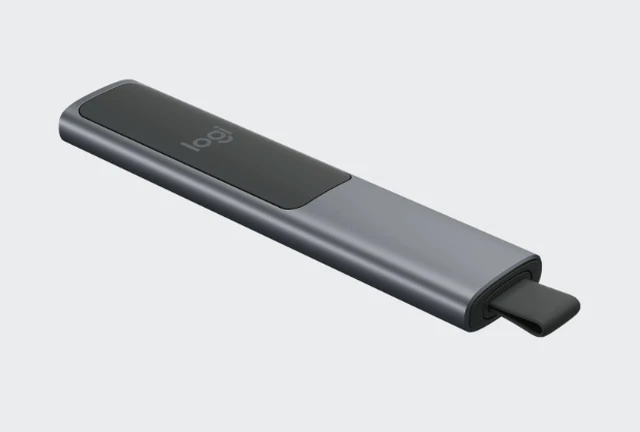 Alt view image 3 of 7 - Logitech Spotlight Premium Wireless Bluetooth Presenter, Digital Pointer,3D Accelerometer and Gyroscope, 30 Meter, LED, for Windows/macOS /ChromeOS/Linux, USB, for Conference Rooms, Classrooms, BLACK