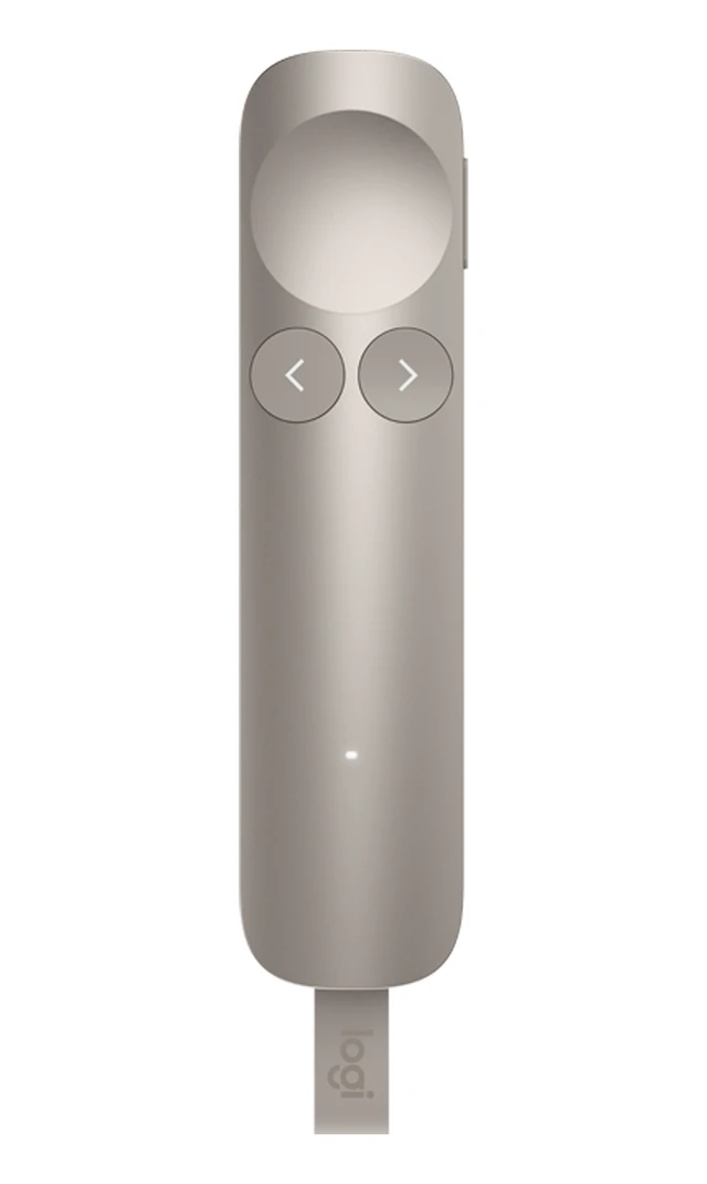 Alt view image 3 of 7 - Logitech Spotlight 2 Premium Wireless Bluetooth Presenter, Digital Pointer,3D Accelerometer and Gyroscope, 30 Meter, LED, for Windows/macOS /ChromeOS/Linux, USB, for Conference Rooms, Classrooms,sand