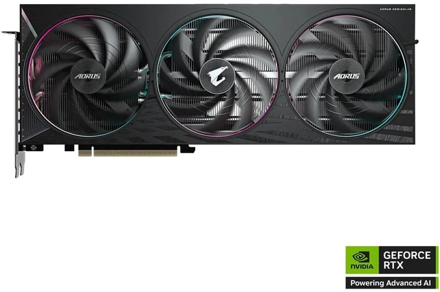 Alt view image 2 of 7 - GIGABYTE AORUS GeForce RTX 5060 8GB GDDR7 PCI Express 5.0 Graphics Card GV-N5060AORUS E-8GD