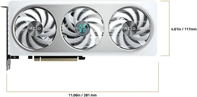 Alt view image 5 of 7 - GIGABYTE AERO GeForce RTX 5060 8GB GDDR7 PCI Express 5.0 Graphics Card GV-N5060AERO-8GD