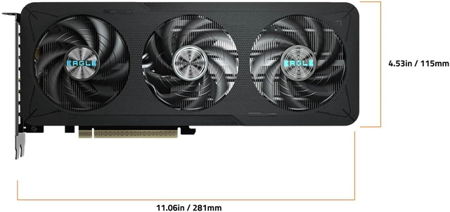 Alt view image 5 of 6 - GIGABYTE GeForce RTX 5060 8GB GDDR7 PCI Express 5.0 ATX Video Card GeForce RTX 5060 EAGLE MAX 8G