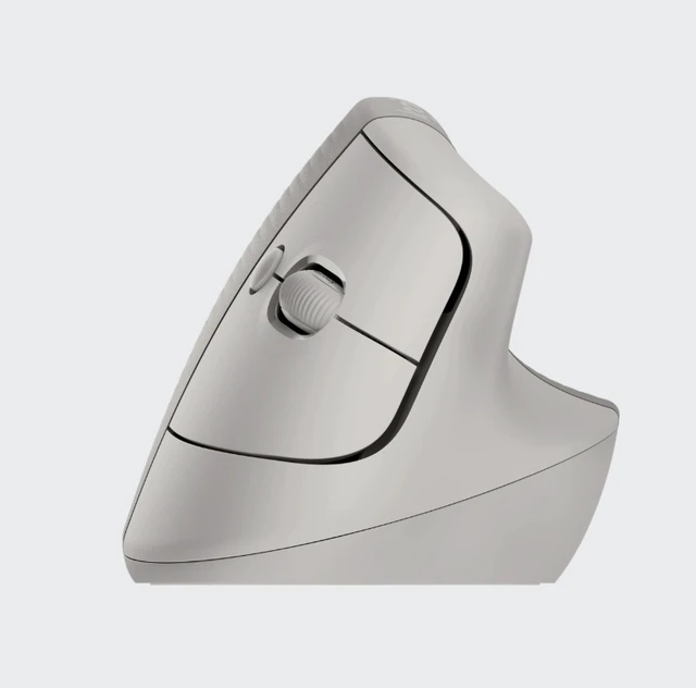 Alt view image 2 of 7 - Logitech LIFT VERTICAL Wireless Bluetooth Mouse , Ergonomic Vertical Mouse Silent Office Mouse, Vertical Small to Medium Hand Lift,4000dpi, 4buttons, for window/macOS/iPadOS/ChromeOS /Linux, sand