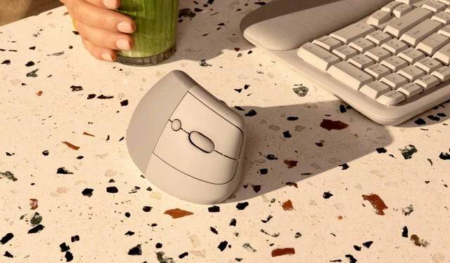 Alt view image 7 of 7 - Logitech LIFT VERTICAL Wireless Bluetooth Mouse , Ergonomic Vertical Mouse Silent Office Mouse, Vertical Small to Medium Hand Lift,4000dpi, 4buttons, for window/macOS/iPadOS/ChromeOS /Linux, sand
