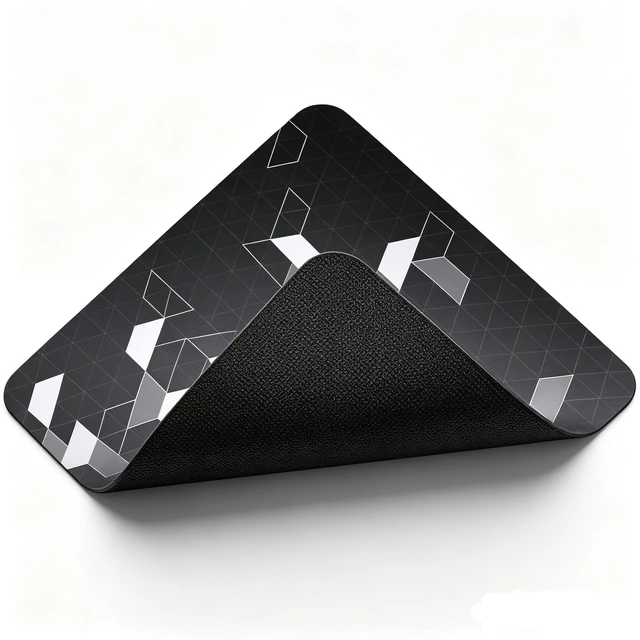 Alt view image 2 of 6 - SteelSeries QcK Heavy Large Gaming Mouse Pad, 17.72x15.75x0.16", MicroWoven Cloth Surface, ExtraThick NonSlip Rubber Base, Optimized for Low & High DPI Tracking, Washable Esports Mousepad, Black-white