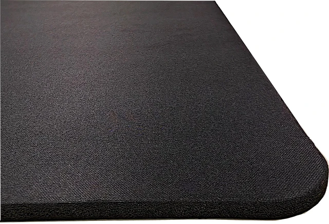 Alt view image 5 of 6 - SteelSeries QcK Heavy Large Gaming Mouse Pad, 17.72x15.75x0.16", MicroWoven Cloth Surface, ExtraThick NonSlip Rubber Base, Optimized for Low & High DPI Tracking, Washable Esports Mousepad, Black-white