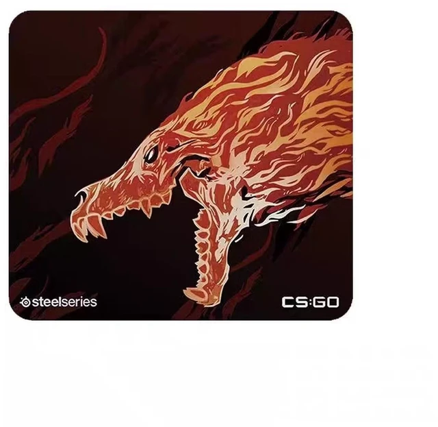 Main image of SteelSeries QcK Heavy Large Gaming Mouse Pad, 17.72x15.75×0.16",MicroWoven Cloth Surface, ExtraThick NonSlip Rubber Base, Optimized for Low & High DPI Tracking, Washable Esports Mousepad, Black-orange