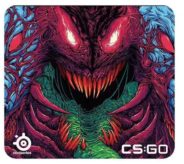Main image of SteelSeries QcK Heavy Large Gaming Mouse Pad, 17.72" x 15.75" x 0.16", MicroWoven Cloth Surface, ExtraThick NonSlip Rubber Base, Optimized for Low & High DPI Tracking, Washable Esports Mousepad, Beast