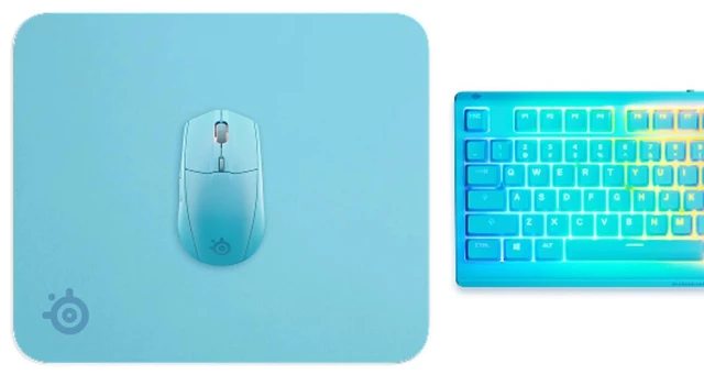 Alt view image 3 of 3 - SteelSeries QcK Heavy Gaming Mouse Pad, Blue Large Size, 17.72x15.75x0.16", Non-Stitched Edge, Cloth Surface, Optimized For Gaming Sensors