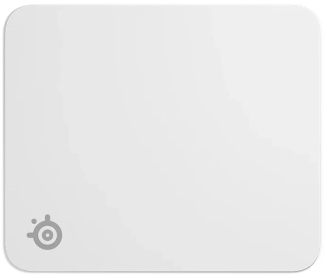 Main image of SteelSeries QcK Heavy Gaming Mouse Pad, White Large Size, 17.72x15.75x0.16", Non-Stitched Edge, Cloth Surface, Optimized For Gaming Sensors