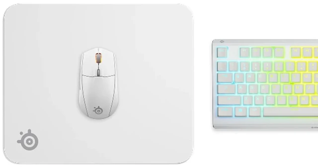 Alt view image 3 of 3 - SteelSeries QcK Heavy Gaming Mouse Pad, White Large Size, 17.72x15.75x0.16", Non-Stitched Edge, Cloth Surface, Optimized For Gaming Sensors