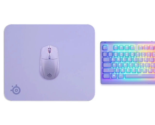 Alt view image 3 of 3 - SteelSeries QcK Heavy Gaming Mouse Pad, Purple Large Size, 17.72x15.75x0.16", Non-Stitched Edge, Cloth Surface, Optimized For Gaming Sensors