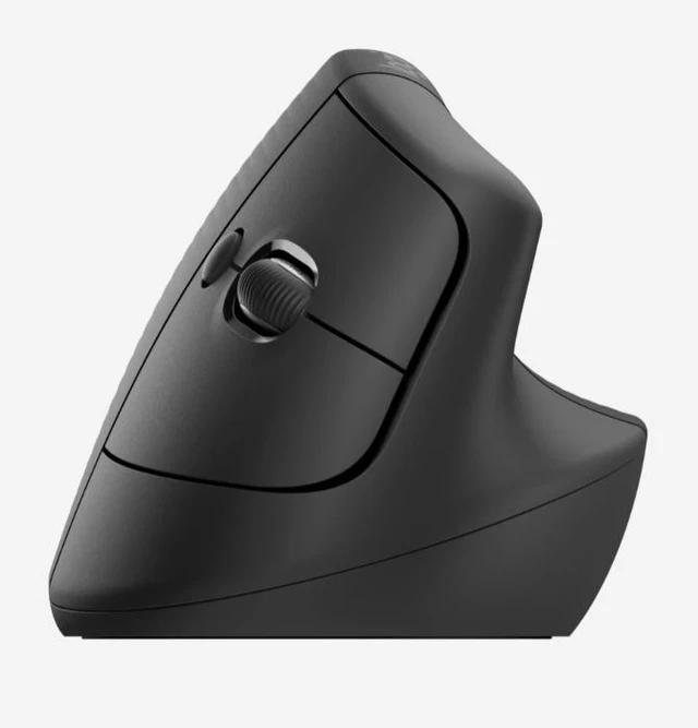 Alt view image 3 of 7 - Logitech Lift for Business Vertical Ergonomic Mouse, Wireless, Bluetooth or Secured Logi Bolt USB, Quiet clicks, Globally Certified, Windows/Mac/Chrome/Linux,black