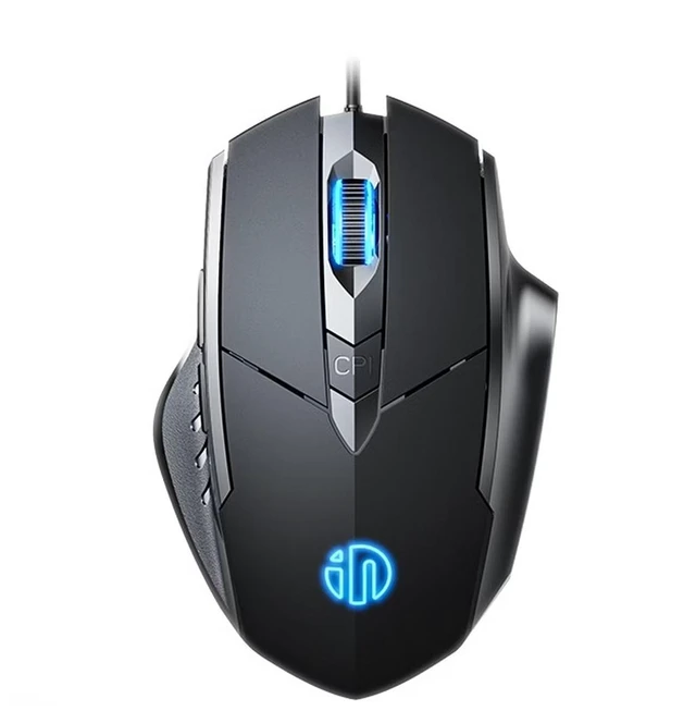 Main image of INPHIC W1 Wired Gaming Mouse, 6Key Upgraded, 4Level Adjustable DPI, Color RGB Lighting Effect, USB PlugandPlay, Ergonomic Design for Gaming Office Laptop Desktop PC, Black