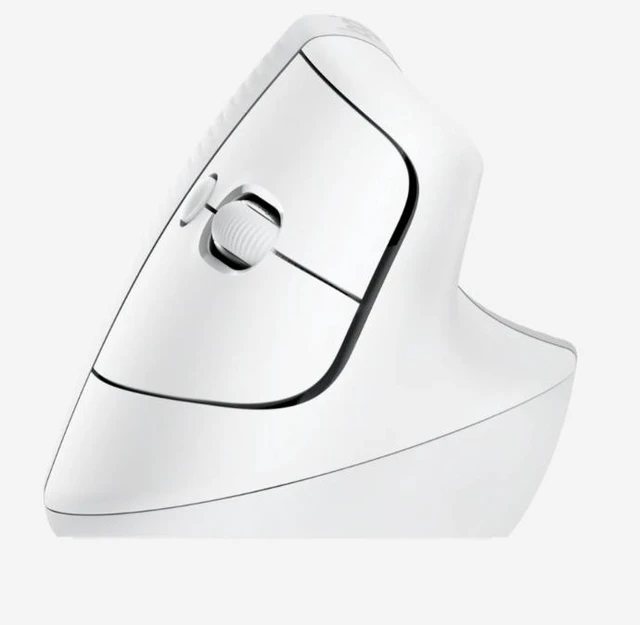 Alt view image 4 of 7 - Logitech Lift for Business Vertical Ergonomic Mouse, Wireless, Bluetooth or Secured Logi Bolt USB, Quiet clicks, Globally Certified, Windows/Mac/Chrome/Linux, white
