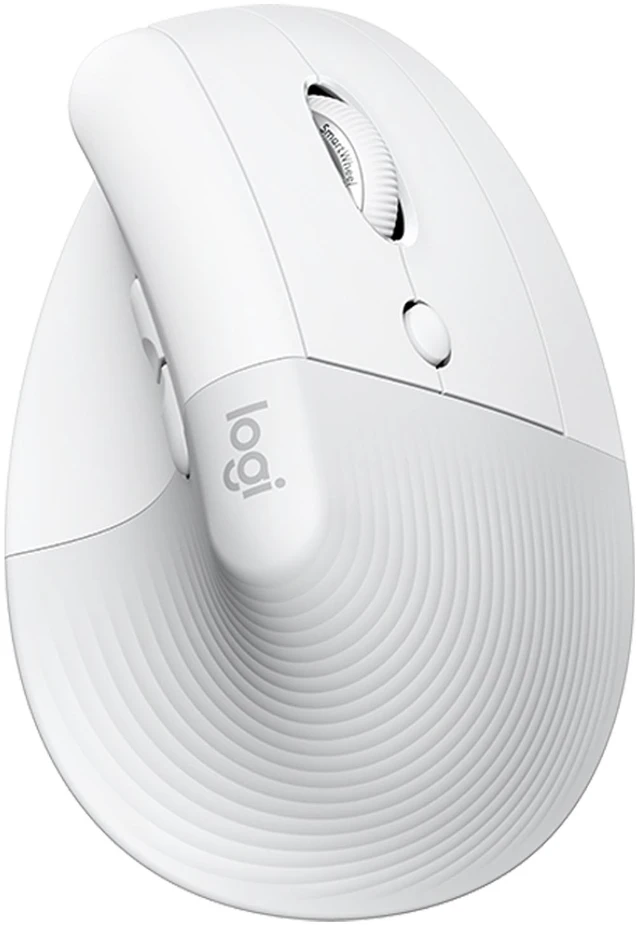 Main image of Logitech Lift for Business Vertical Ergonomic Mouse, Wireless, Bluetooth or Secured Logi Bolt USB, Quiet clicks, Globally Certified, Windows/Mac/Chrome/Linux, white
