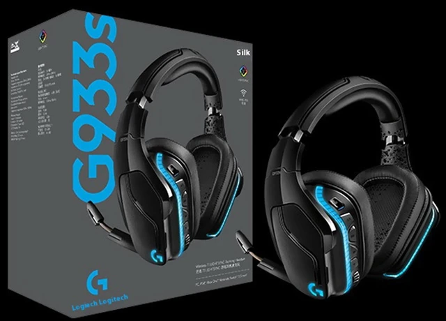 Alt view image 7 of 7 - Logitech G933S Artemis Spectrum Wireless Gaming Headset, RGB 7.1 Dolby and DTS:X HeadphoneX Surround Sound Gaming Headset - PC, PS4, Xbox One, Switch, and Mobile Compatible - Advanced Audio Black