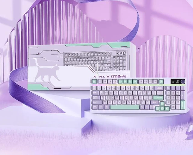 Alt view image 7 of 7 - Logitech G316 X Roland Cat Duke Gift Set Gaming Keyboard Gift Box, 8K Custom Mechanical wired Gaming Keyboard, 98 Hot Swappable Gasket Mount, G316 X (Roland Cat Duke Gift Set)