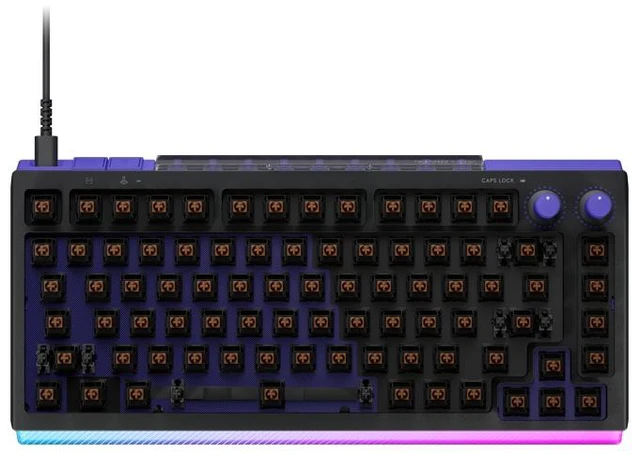Alt view image 5 of 7 - Logitech G512 X 75 DUAL SWAP Gaming Keyboard, Hot-Swappable TMR Analog / Mechanical , 8K Polling Rate, Custom Actuation 0.1 - 4.0 mm, RAPID TRIGGER, RGB, Wired, PC Mac, black Tactile (Brown Switch)