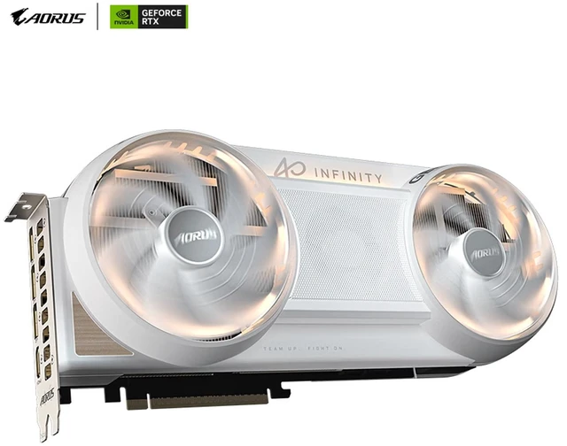 Alt view image 2 of 7 - GIGABYTE AORUS GeForce RTX 5080 INFINITY WD 16G Graphics Card, 16GB 256-bit GDDR7, PCIe 5.0, WINDFORCE HYPERBURST cooling system, GV-N5080AORUS IF WD-16GD Graphics Card