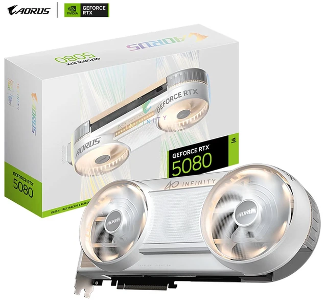 Alt view image 7 of 7 - GIGABYTE AORUS GeForce RTX 5080 INFINITY WD 16G Graphics Card, 16GB 256-bit GDDR7, PCIe 5.0, WINDFORCE HYPERBURST cooling system, GV-N5080AORUS IF WD-16GD Graphics Card