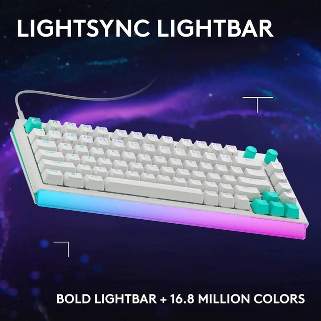 Alt view image 4 of 7 - Logitech G512 X 75 DUAL SWAP Gaming Keyboard, Hot-Swappable TMR Analog / Mechanical , 8K Polling Rate, Custom Actuation 0.1 - 4.0 mm, RAPID TRIGGER, RGB, Wired, PC Mac, WHITE Tactile (Brown Switch)