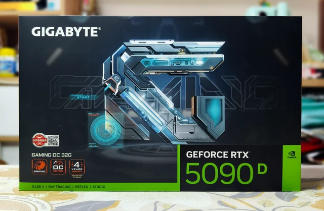 Alt view image 7 of 7 - GIGABYTE Gaming GeForce RTX 5090D 32GB GDDR7 PCI Express 5.0 ATX Graphics Card GV-N5090DGAMING OC-32GD