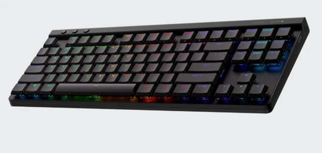 Alt view image 3 of 7 - Logitech G515 LIGHTSPEED TKL Low Profile Wireless Gaming Keyboard, GL Red Linear Switches, LIGHTSYNC RGB, Thin Tenkeyless Design, PBT Keycaps - Black(Red Switch)