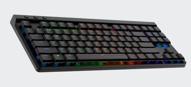 Alt view image 4 of 7 - Logitech G515 LIGHTSPEED TKL Low Profile Wireless Gaming Keyboard, GL Red Linear Switches, LIGHTSYNC RGB, Thin Tenkeyless Design, PBT Keycaps - Black(Red Switch)