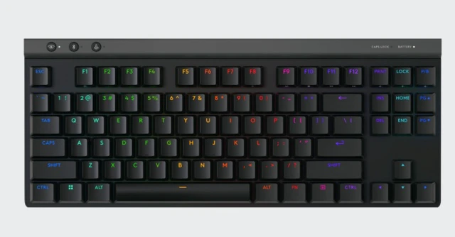 Alt view image 5 of 7 - Logitech G515 LIGHTSPEED TKL Low Profile Wireless Gaming Keyboard, GL Red Linear Switches, LIGHTSYNC RGB, Thin Tenkeyless Design, PBT Keycaps - Black(Red Switch)
