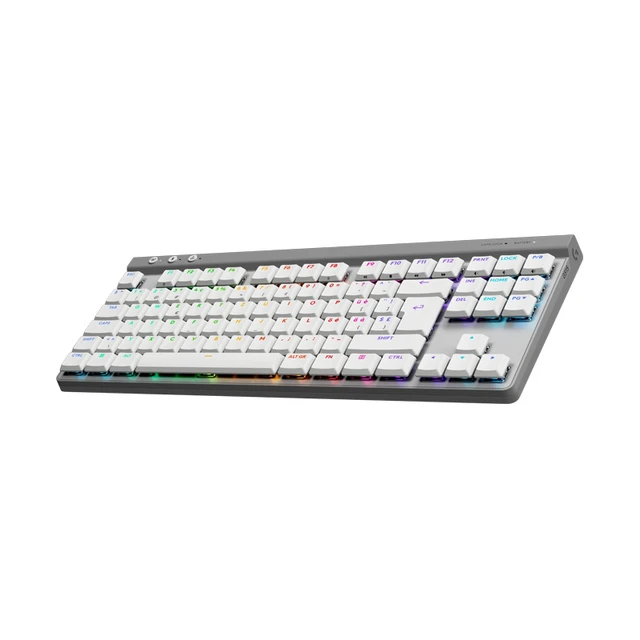 Alt view image 7 of 7 - Logitech G515 LIGHTSPEED TKL Low Profile Wireless Gaming Keyboard, GL Red Linear Switches, LIGHTSYNC RGB, Thin Tenkeyless Design, PBT Keycaps - white (Red Switch), 920-012569