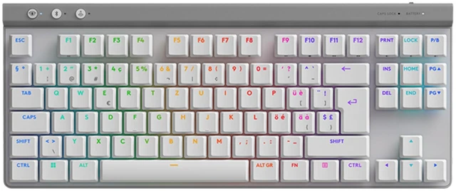 Main image of Logitech G515 LIGHTSPEED TKL Low Profile Wireless Gaming Keyboard, GL Red Linear Switches, LIGHTSYNC RGB, Thin Tenkeyless Design, PBT Keycaps - white (Red Switch), 920-012569