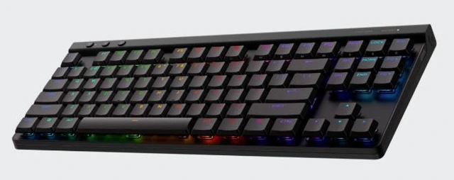 Alt view image 3 of 7 - Logitech G515 Lightspeed TKL Low Profile Wireless Gaming Keyboard, LIGHTSYNC RGB, Thin Tenkeyless Design, Double-Shot PBT Keycaps, Tactile (Brown) Mechanical Switches - Black, 920-012566