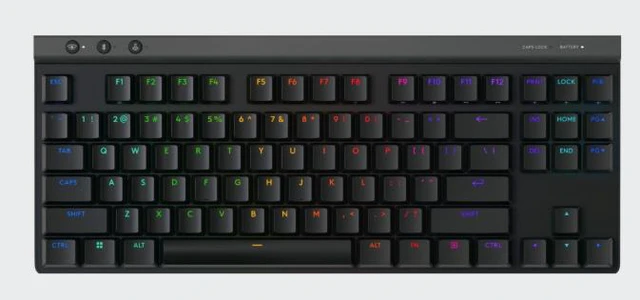 Alt view image 6 of 7 - Logitech G515 Lightspeed TKL Low Profile Wireless Gaming Keyboard, LIGHTSYNC RGB, Thin Tenkeyless Design, Double-Shot PBT Keycaps, Tactile (Brown) Mechanical Switches - Black, 920-012566