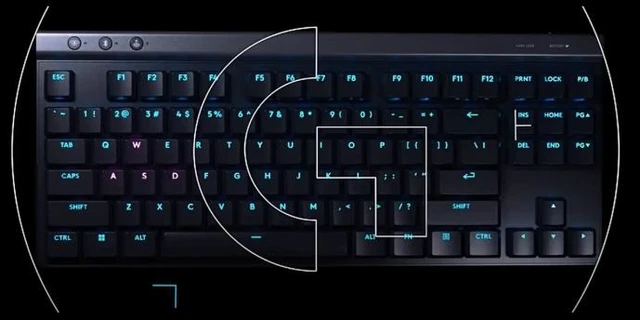 Alt view image 5 of 7 - Logitech G515 Lightspeed TKL Low Profile Wireless Gaming Keyboard, LIGHTSYNC RGB, Thin Tenkeyless Design, Double-Shot PBT Keycaps, Tactile (Brown) Mechanical Switches - Black, 920-012566