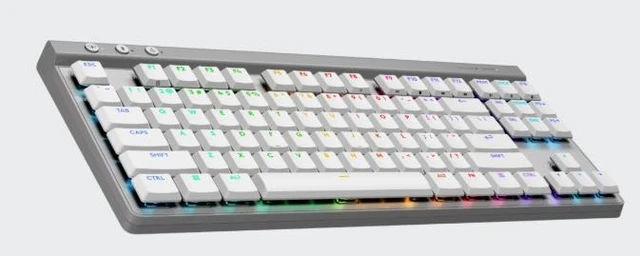 Alt view image 5 of 7 - Logitech G515 Lightspeed TKL Low Profile Wireless Gaming Keyboard, LIGHTSYNC RGB, Thin Tenkeyless Design, Double-Shot PBT Keycaps, Tactile (Brown) Mechanical Switches - white, 920-012567