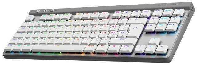 Alt view image 7 of 7 - Logitech G515 Lightspeed TKL Low Profile Wireless Gaming Keyboard, LIGHTSYNC RGB, Thin Tenkeyless Design, Double-Shot PBT Keycaps, Tactile (Brown) Mechanical Switches - white, 920-012567