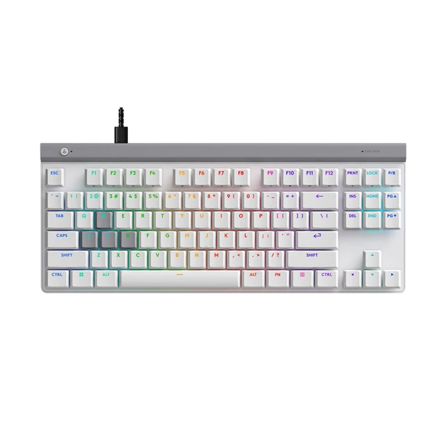 Alt view image 4 of 7 - Logitech G515 Rapid TKL Low-Profile Wired Gaming Keyboard, Fully Customizable PC Gaming Keyboard with Analog Low-Profile Switches, Rapid Trigger, Ultra-Slim, for USB-A Port -white,920-013878