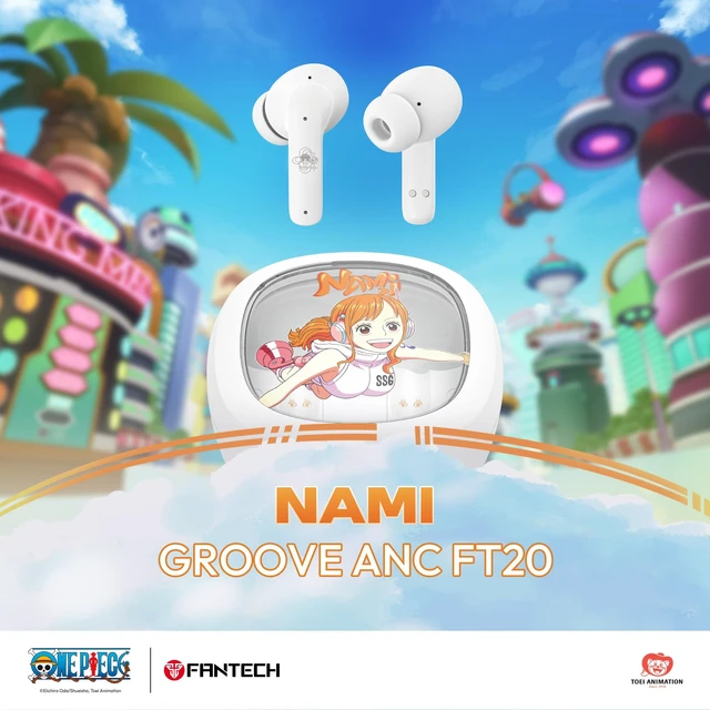 Alt view image 3 of 7 - FANTECH One Piece Edition NAMI Gaming Bluetooth Headphones, FT20, Bluetooth 5.3 ANC Gaming Earphones, 13mm Driver, Transparency Mode, Up to 25H Playtime, USB-C Charging