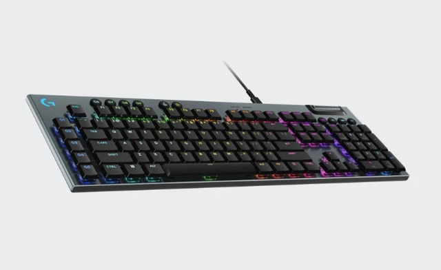 Alt view image 3 of 7 - Logitech G915 X Full-size Corded Mechanical wired Gaming Keyboard, GL Brown Tactile Switches, RGB Backlighting - 920-012946,Black