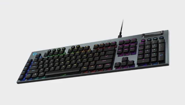 Alt view image 5 of 7 - Logitech G915 X Full-size Corded Mechanical wired Gaming Keyboard, GL Brown Tactile Switches, RGB Backlighting - 920-012946,Black