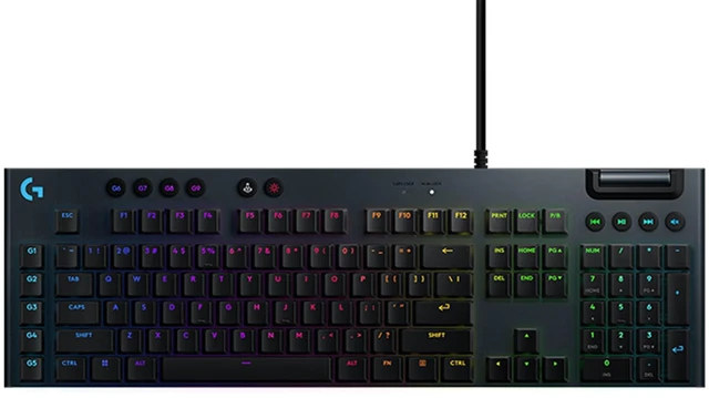 Main image of Logitech G915 X Full-size Corded Mechanical wired Gaming Keyboard, GL Brown Tactile Switches, RGB Backlighting - 920-012946,Black