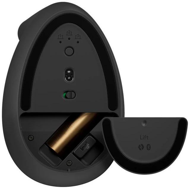 Alt view image 4 of 7 - Logitech LIFT Left-Handed VERTICAL Wireless Bluetooth Mouse , for Left Hand, Ergonomic Vertical Mouse Silent Office Mouse, Vertical Small to Medium Hand Lift,4000dpi, 4buttons, black