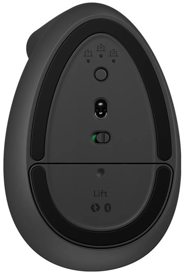 Alt view image 5 of 7 - Logitech LIFT Left-Handed VERTICAL Wireless Bluetooth Mouse , for Left Hand, Ergonomic Vertical Mouse Silent Office Mouse, Vertical Small to Medium Hand Lift,4000dpi, 4buttons, black