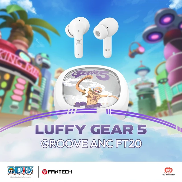 Alt view image 4 of 7 - FANTECH One Piece Edition Luffy GEAR5 Gaming Bluetooth Headphones, FT20, Bluetooth 5.3 ANC Gaming Earphones, 13mm Driver, Transparency Mode, Up to 25H Playtime, USB-C Charging