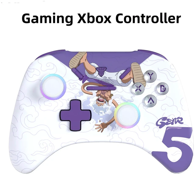 Main image of FANTECH WGPI5V2A Gear 5 Gaming Controller, One Piece Edition, Wireless Tri-Mode (2.4G/Bluetooth 5.0/Wired),Hall Effect Trigger Buttons, Four-Level Vibration, 1000Hz Polling Rate, White