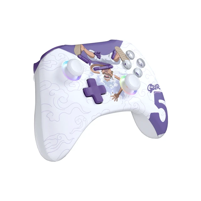 Alt view image 3 of 7 - FANTECH WGPI5V2A Gear 5 Gaming Controller, One Piece Edition, Wireless Tri-Mode (2.4G/Bluetooth 5.0/Wired),Hall Effect Trigger Buttons, Four-Level Vibration, 1000Hz Polling Rate, White