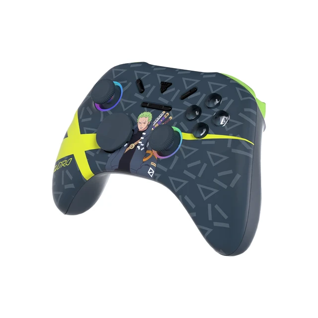 Alt view image 2 of 7 - FANTECH WGPI5V2A Zoro Gaming Controller, One Piece Edition, Wireless Tri-Mode (2.4G/Bluetooth 5.0/Wired),Hall Effect Trigger Buttons, Four-Level Vibration, 1000Hz Polling Rate, Gray